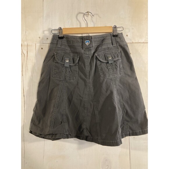 Kuhl Skirt Womens Size 2 Gray Snap Closure Outdoors Hiking Patina Dye Gorpcore - Picture 1 of 7